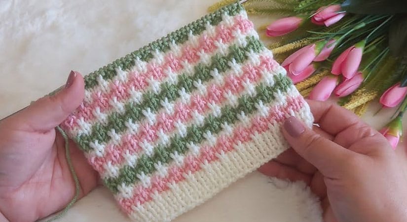 En Yeni Bebek Örgü Motifi Videolu Anlatım