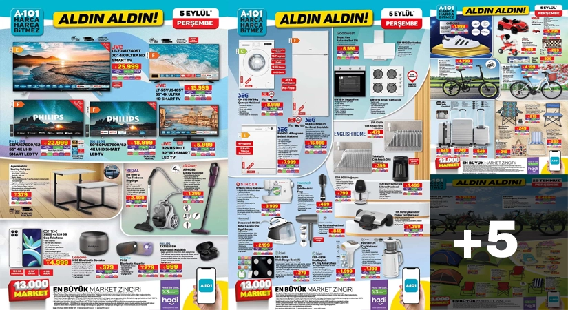 A101 5 EYLÜL 2024 AKTÜEL KATALOĞU
