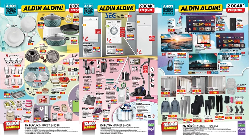 A101 2 Ocak 2025 Aktüel Ürünler Kataloğu