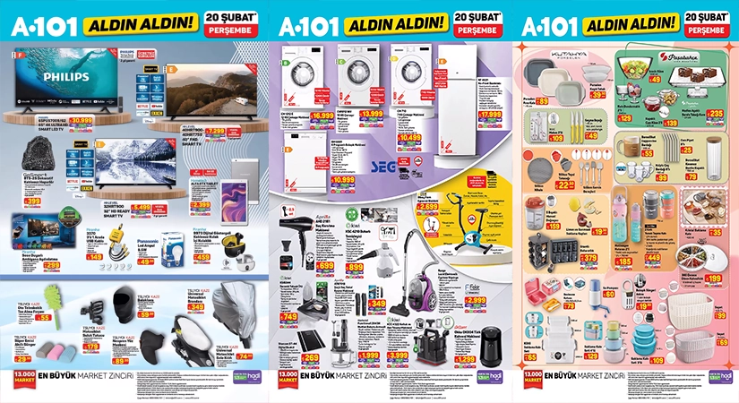 A101 20 Şubat 2025 Aktüel Ürünler Kataloğu: Büyük İndirimlerle Kaçırılmayacak Fırsatlar!