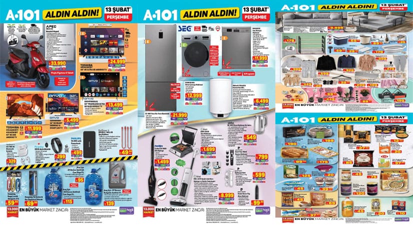 A101 13 Şubat 2025 Aktüel Ürünler Kataloğu