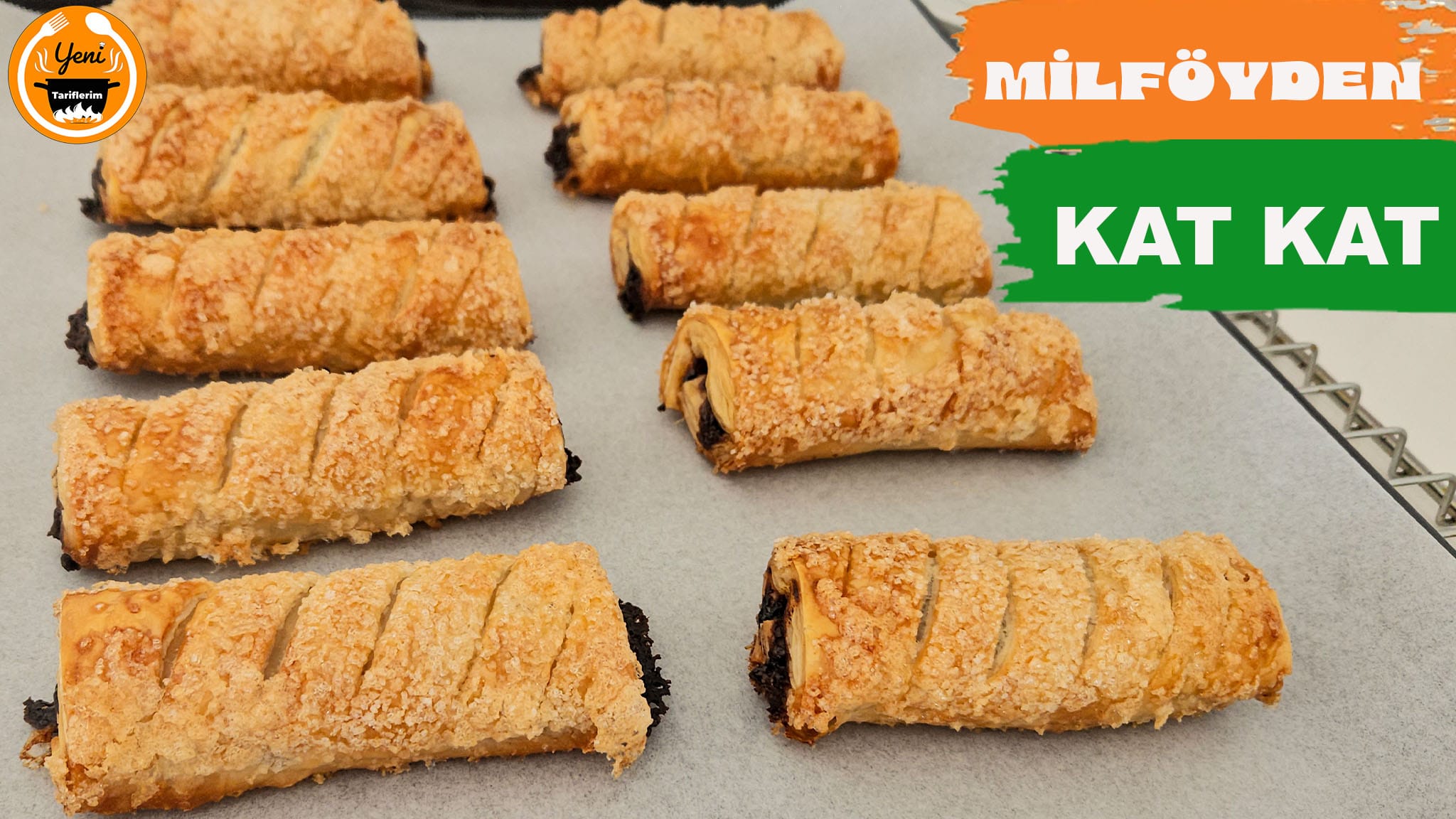 En Kolay Milföy Tatlısı Tarifi – 3 Malzemeyle Kit Kat Görünümlü Lezzet!