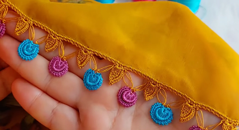 Fıstıklı Yapraklı Tığ Oyası Nasıl Yapılır?