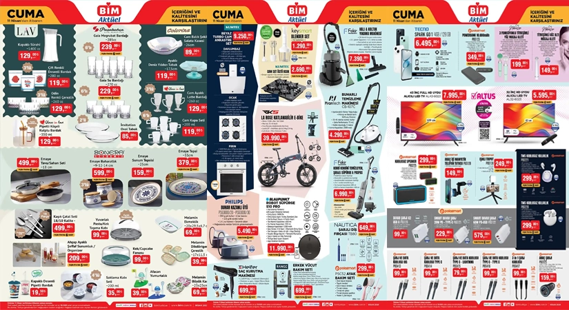 BİM 11 Nisan 2025 Aktüel Ürünler Kataloğu
