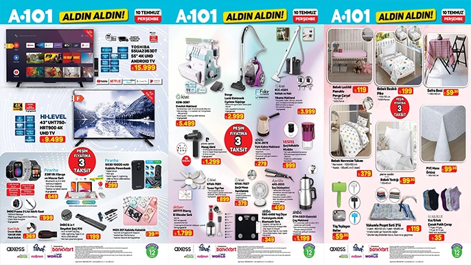 A101 10 Temmuz 2025 Aktüel Ürünler Kataloğu Yayında! Büyük İndirimler ve Kaçırılmayacak Fırsatlar