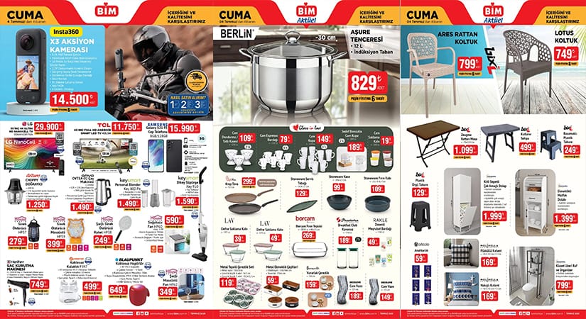 BİM 4 Temmuz 2025 Aktüel Ürünler Kataloğu Yayınlandı!
