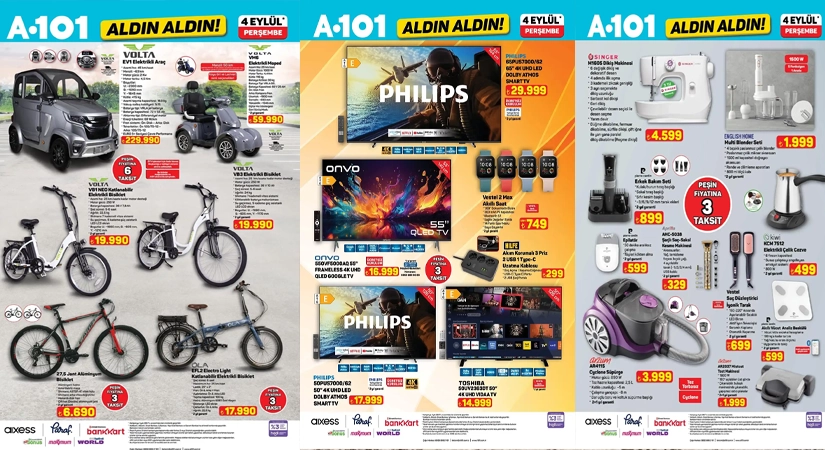 A101 4 Eylül 2025 Aktüel Ürünler Kataloğu Yayınlandı!