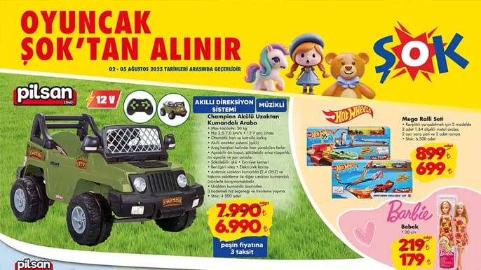 ŞOK 2 Ağustos 2025 Aktüel Ürünler Kataloğu – Hafta Sonu Fırsatları